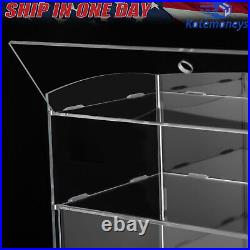 Acrylic Display Case Bakery Pastry Display Case 4 Tier Showcase Countertop