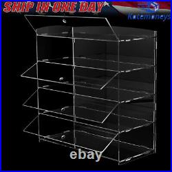 Acrylic Display Case Bakery Pastry Display Case 4 Tier Showcase Countertop