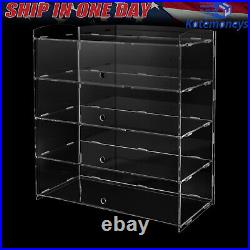 Acrylic Display Case Bakery Pastry Display Case 4 Tier Showcase Countertop