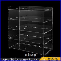 Acrylic Display Case Bakery Pastry Display Case 4 Tier Showcase Countertop