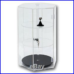 Acrylic Display Case Revolving Acrylic Case Showcase Jewelry Display Stand