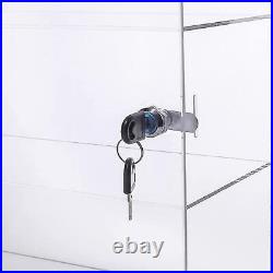 Acrylic Display Case with Lock Holder Clear Showcase for Models Home Watches