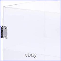 Acrylic Display Case with Lock Holder Clear Showcase for Models Home Watches