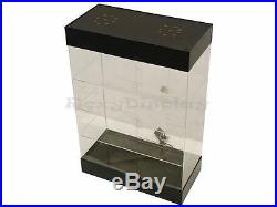 Acrylic Display Tower Case Small Items Display Show Case #JW-AD-F6804BK