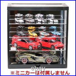 Acrylic display box 4 -stage LED Mirror USB power showcase model car mini -cast