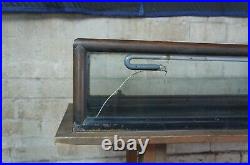 Antique Copper & Glass Countertop Fold Out Jewelry Showcase Display Cabinet 100