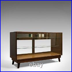 Antique Shopfitting Display Cabinet, English, Mahogany, Oak, Showcase, Edwardian