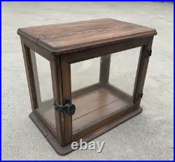 Antique Small ORIGINAL FINISH COUNTRY STORE COUNTER TOP DISPLAY SHOWCASE CABINET