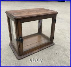 Antique Small ORIGINAL FINISH COUNTRY STORE COUNTER TOP DISPLAY SHOWCASE CABINET