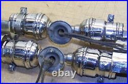 Antique cabinet/showcase/display lights Nickel 50 CP Fatboy sockets