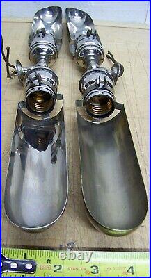 Antique cabinet/showcase/display lights Nickel 50 CP Fatboy sockets