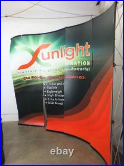 Apex 9904-QS Economy 10-foot Popup Trade Show Display with Lights and Case As Is