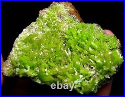 Apple Green Pyromorphite Crystal Cluster-DZ051