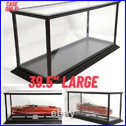 BOATS DISPLAY CASE Speedboat Yachts Diecast Showcase Collectibles Storage Box