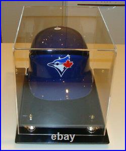 Baseball Batting Helmet Display Holder Case Caseworks Riser Showcase Frame