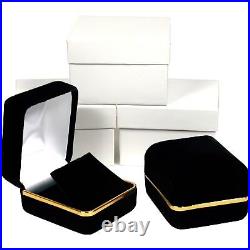 Black & Gold Velvet Earring Gift Box Showcase Display Kit 144 Pcs