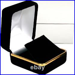 Black & Gold Velvet Earring Gift Box Showcase Display Kit 144 Pcs