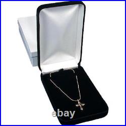 Black Velvet Necklace Chain Jewelry Gift Box Showcase Displays Kit 36 Pcs