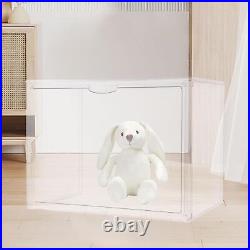 Box Display Case Large Figures Collectibles Showcase for Indoor Shelf Shoes