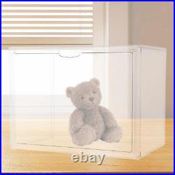 Box Display Case Large Figures Collectibles Showcase for Indoor Shelf Shoes