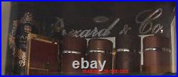 Brizard & Co 5 Cigar Case Holder Rose Wood Show Band New But Displayed $220 Srp