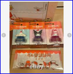 Café Sanrio 2nd store Set Display Shelf Showcase & 3 jelly-shaped magnet clips