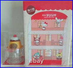 Cafe Sanrio Pudding-Shaped Accessory Container Showcase Display Shelves Boxed