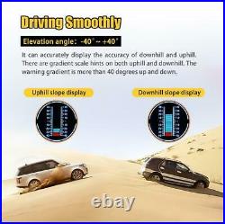 Car Electronics OBD2 Head Up Display Slope Meter Code Clear Inclinometer Compass