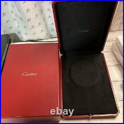 Cartier Genuine Necklace Large Case Red Leather Display Storage with Outer case