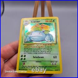 Charizard Blastoise & Venusaur Base Set Evolution Line 9 Pokémon Card Display
