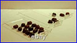 Chocolate candy acrylic showcase display case tray 10 per box 6 x 6