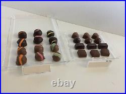 Chocolate candy acrylic showcase display case tray for retail stores 6 x 6