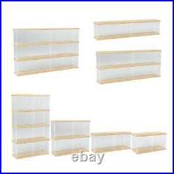 Clear Acrylic Display Case Countertop Box Dustproof Showcase Collectibles
