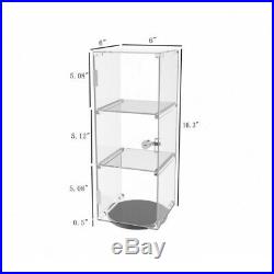 Clear Display Cabinet Acrylic Showcase Plexiglass Shelf Display Transparent Case