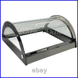 Clivia Commercial Countertop Bakery Display Case Cake Cookies Showcase Black