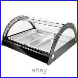 Clivia Commercial Countertop Bakery Display Case Cake Cookies Showcase Black