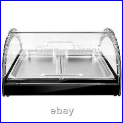 Clivia Commercial Countertop Bakery Display Case Cake Cookies Showcase Black