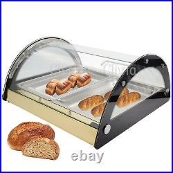 Clivia Commercial Countertop Bakery Display Case Cake Pastry Showcase Gold