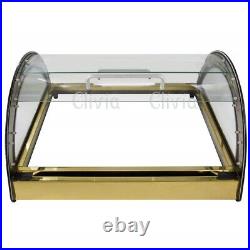 Clivia Commercial Countertop Bakery Display Case Cake Pastry Showcase Gold