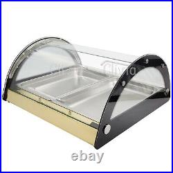 Clivia Commercial Countertop Bakery Display Case Cake Pastry Showcase Gold