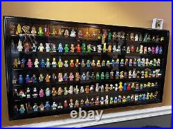 Collectibles Display Case Keys Matchbooks Minifigures Cherry Rack Wood Cabinet