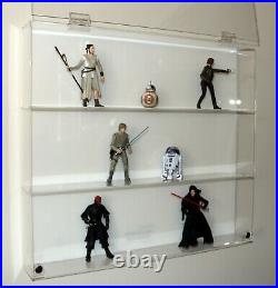 Collectors Showcase Premium Display Case for 6 Star Wars Action Figures T2MS