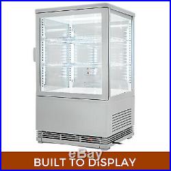 Commercial Beverage Refrigerator 58L Countertop Display Cooler Drink Show Case