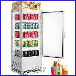 Commercial Beverage Refrigerator 98L Countertop Display Cooler Drink Show Case