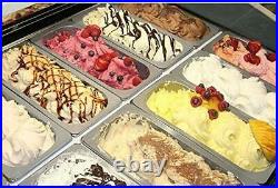 Commercial Display Cooler Refrigerated Display Case Ice Cream Gelato Showcase