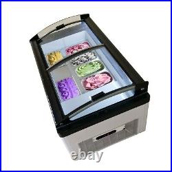 Countertop Hard Ice Cream Showcase/Display case/Table top counter refrigerated