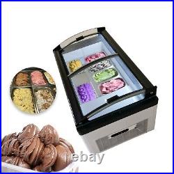 Countertop Hard Ice Cream Showcase/Display case/Table top counter refrigerated