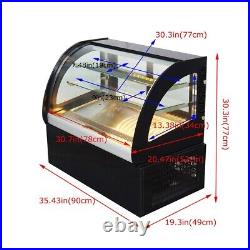 Countertop Refrigerated Cake Display Cabinet 220V 3 Layers Bakery Showcase