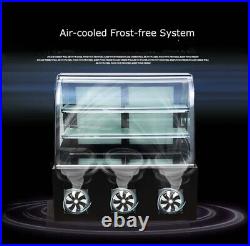 Countertop Refrigerated Cake Showcase Bakery Display Cainet 3 Layers 220V