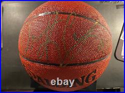 DENNIS RODMAN AUTOGRAPH FULL SIZE BASKETBALL With COA And Display Case